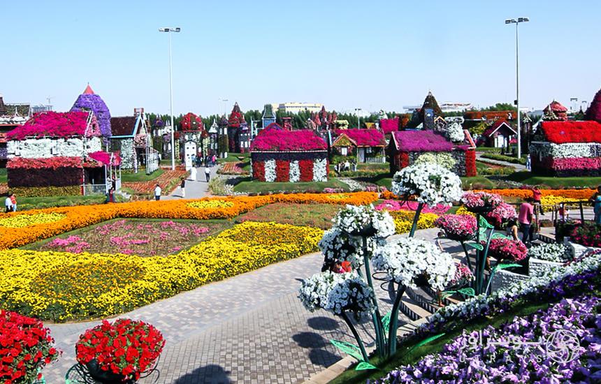 houses made of flowers